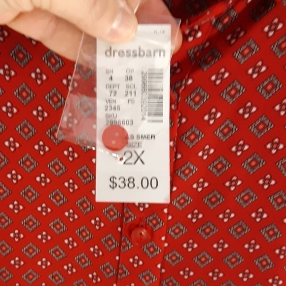Roz & Ali NWT sleeveless blouse.  Size 2X - Picture 3 of 7